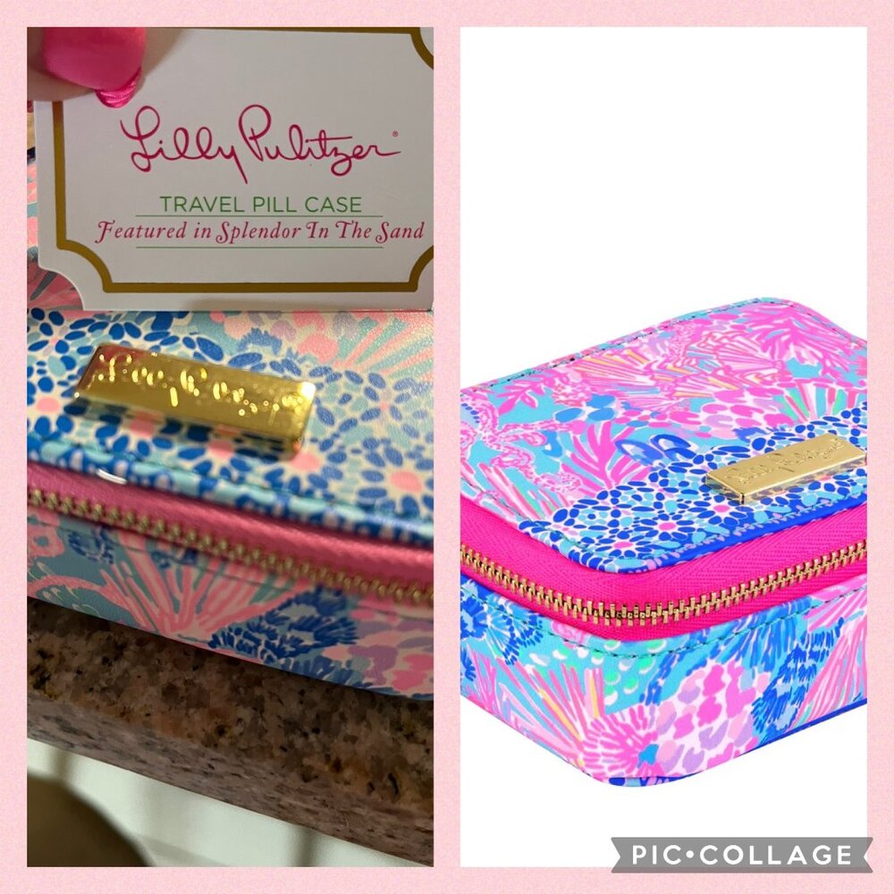 Lilly Pulitzer Travel pill case Featured in Splendor in the sand